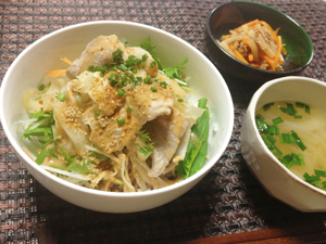 地場野菜de豚しゃぶ丼